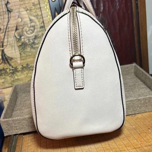 Kate Spade Satchel Blush Pink Safiano Leather w Detachable Strap 11”Lx8”Hx6”W - Picture 7 of 17